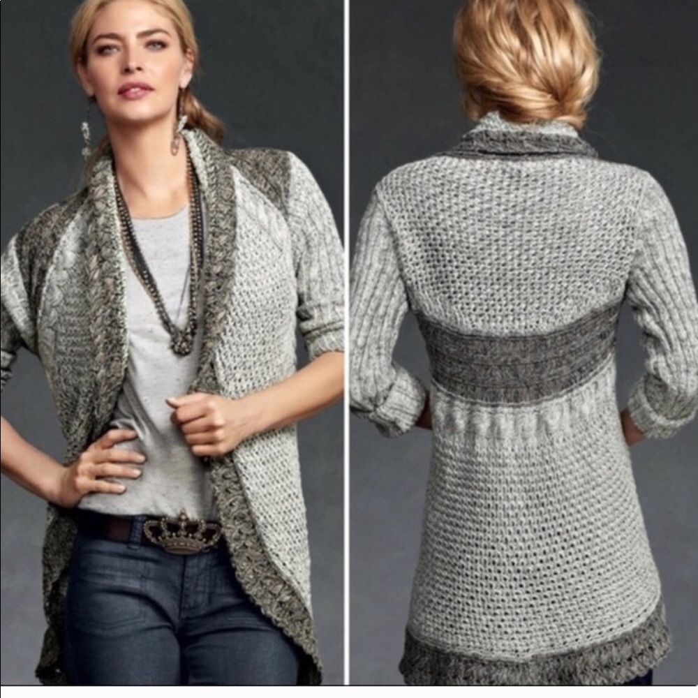 CAbi Shadow Circle Cardigan Sweater